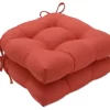 Rave Coral Reversible Chair Pad Set Of 2