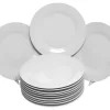 Catering Packs Round Dinner Plates, Set Of 12