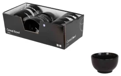 Home Basics 5.5" Ceramic Cereal Bowl Black