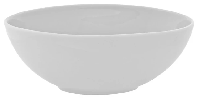 Royal Oval White Cereal Bowls, Set Of 6