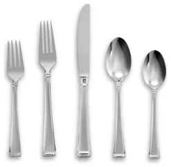Lenox Gorham Column Frosted 45Pc Flatware Set