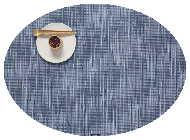Bamboo Oval Table Mat, Rain