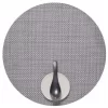 Basketweave Table Mat Round, Shadow