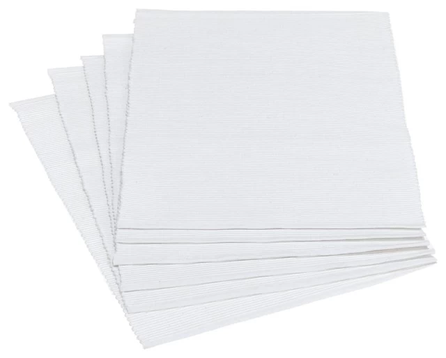 Ribbed Placemats, Set Of 6, White