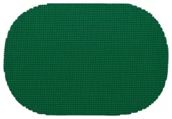 Kraftware Fishnet Hunter Green Oval Placemats, Set Of 12