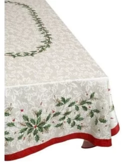 Lenox Holiday Ivory 60"x120" Oblong Tablecloth