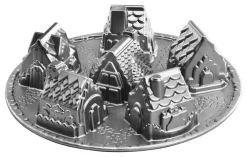 Nordic Ware Platinum Aluminum Cozy Village Cake Pan
