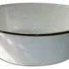 Granite-Ware® 6416-4 Porcelain-On-Steel Dish Pan With Handles, White, 15 Qt