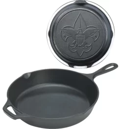 Lodge Logic Boy Scouts Of America Cast Iron Skillet With Assist Handle, 12 Inch