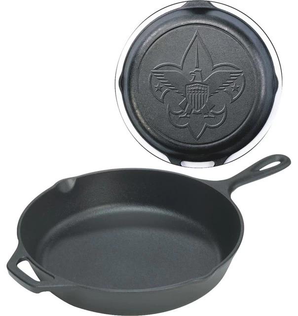Lodge Logic Boy Scouts Of America Cast Iron Skillet With Assist Handle, 12 Inch