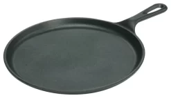 Lodge Logic Cast Iron Round Griddle Pan, 10.5 Inch