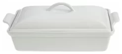 Le Creuset 4-Quart, (12"x9") Heritage Covered Rectangular Casserole, White