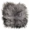 Natural 100% Icelandic Sheepskin Fur Seat Cover,, 15''x15'', Metall