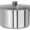 Gourmet Chef 6 Quart Stainless Steel Stock Pot With Glass Lid