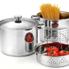 4-Piece Steamer Pot Set, Stainless Steel