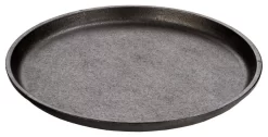 Lodge Seasoned Cast Iron 9.25 Inch Round Handleless Serving Griddle