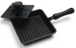 Norpro Mini Cast Iron Panini Pan With Press
