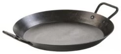 Lodge Seasoned Carbon Steel Paella Style Skillet, 15 Inch