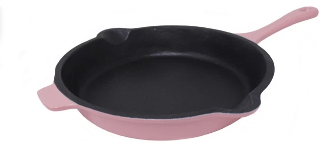 Neo Cast Iron Fry Pan, Pink, 10"