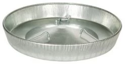 Miller Galvanized Feeder Pan, 14"
