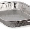 RSVP International Stainless Steel BBQ Precision Pierced Roasting Pan