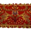 Floral Bench Pad, Red
