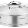 Korkmaz Proline Stainless Steel Low Casserole Saute Pot Stockpot With Lid, 5 Qua