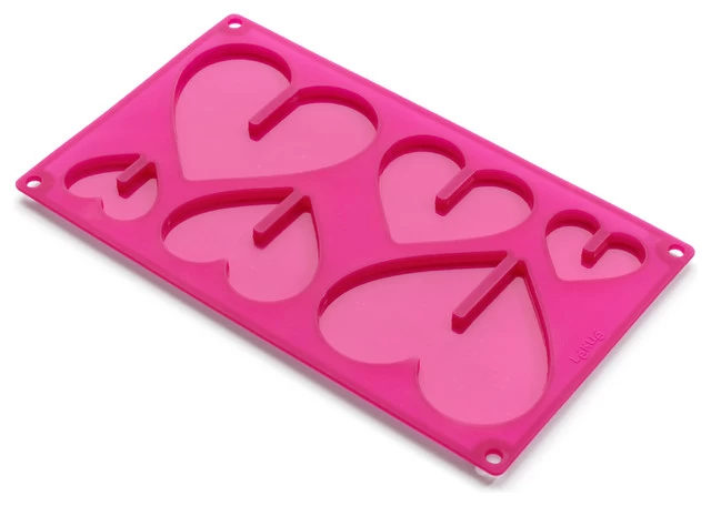 Lekue 3D Pink Silicone Hearts Mold