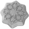Nordic Ware Sweet Snowflakes Cast Aluminum Shortbread Pan
