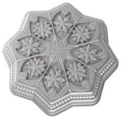 Nordic Ware Sweet Snowflakes Cast Aluminum Shortbread Pan