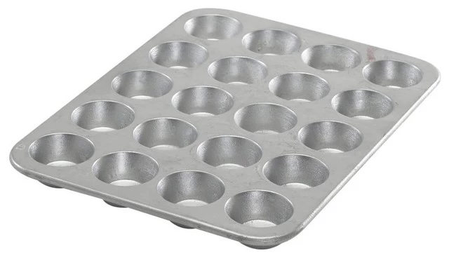 Nordic Ware Naturals Aluminum 24 Cavity Petite Muffin Pan