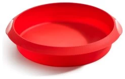 Lekue Red Silicone 9.5 Inch Round Cake Pan