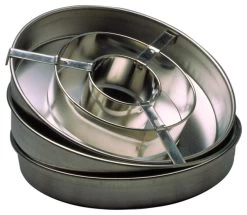 Norpro Tin 4 Piece Checkerboard Cake Baking Pan Set, 9 Inch