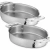 All Clad SS Oval Bakers, Set Of 2