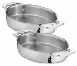 All Clad SS Oval Bakers, Set Of 2
