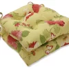 Risa Lemonade Reversible Chair Pad Set Of 2