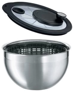 Salad Spinner With Glass Lid