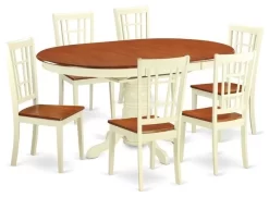 7-Piece Dining Room Set , Small Kitchen Table And 6 Dining Chairs