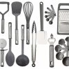 Nylon Kitchen Utensils, 23-Piece Set, Grey