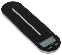 Brilliant, Compact Folding Digital Multifunction Kitchen Food Scale, Black