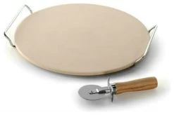Nordic Ware® 01470 Pizza Stone With Serving Rack & Cutter, 13"