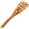 None Olive Wood 12.5 Inch Extra Wide Perforated Spatula