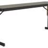 Correll 3/4" High Pressure Folding Seminar Table With Panel Leg In Savannah Sand