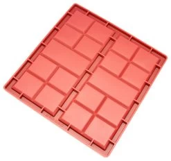 Freshware 2-Cavity Silicone Rectangles And Squares Mold