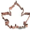 Copper Leaf Shaped Cookie Cutters 3 Inch Set Of 6 Made Of Copper In A Copper