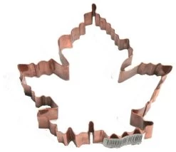 Copper Leaf Shaped Cookie Cutters 3 Inch Set Of 6 Made Of Copper In A Copper