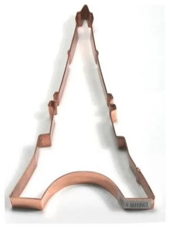 Copper Eiffle Tower Shaped Cookie Cutters 5.5 Inch Set Of 6 Made Of Copper In A