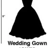 Elk Home GWN/S6 Wedding Gown - 5.5- Inch Cookie Cutter (Set Of 6)
