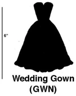 Elk Home GWN/S6 Wedding Gown - 5.5- Inch Cookie Cutter (Set Of 6)
