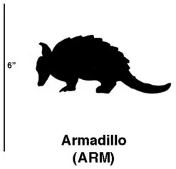 Elk Lifestyle Arm/S6 Armadillo Cookie Cutters (Set Of 6)